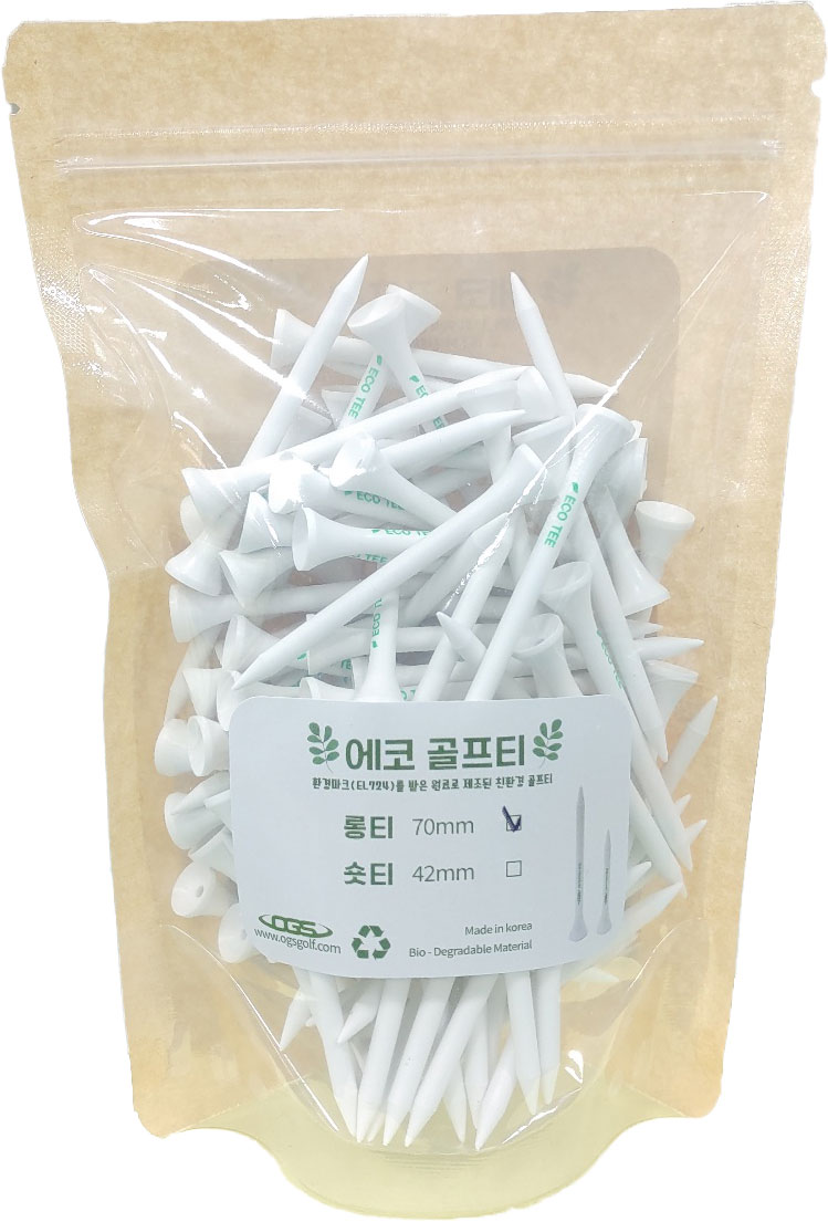생분해성 ECO 에코 골프티/친환경 골프티 [100개묶음]