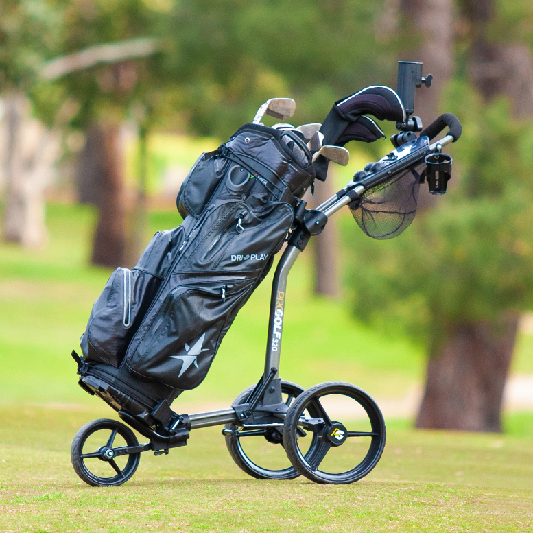 MGI 골프 3단 접이식 경량 수동 캐디카트 PROGOLF S20
